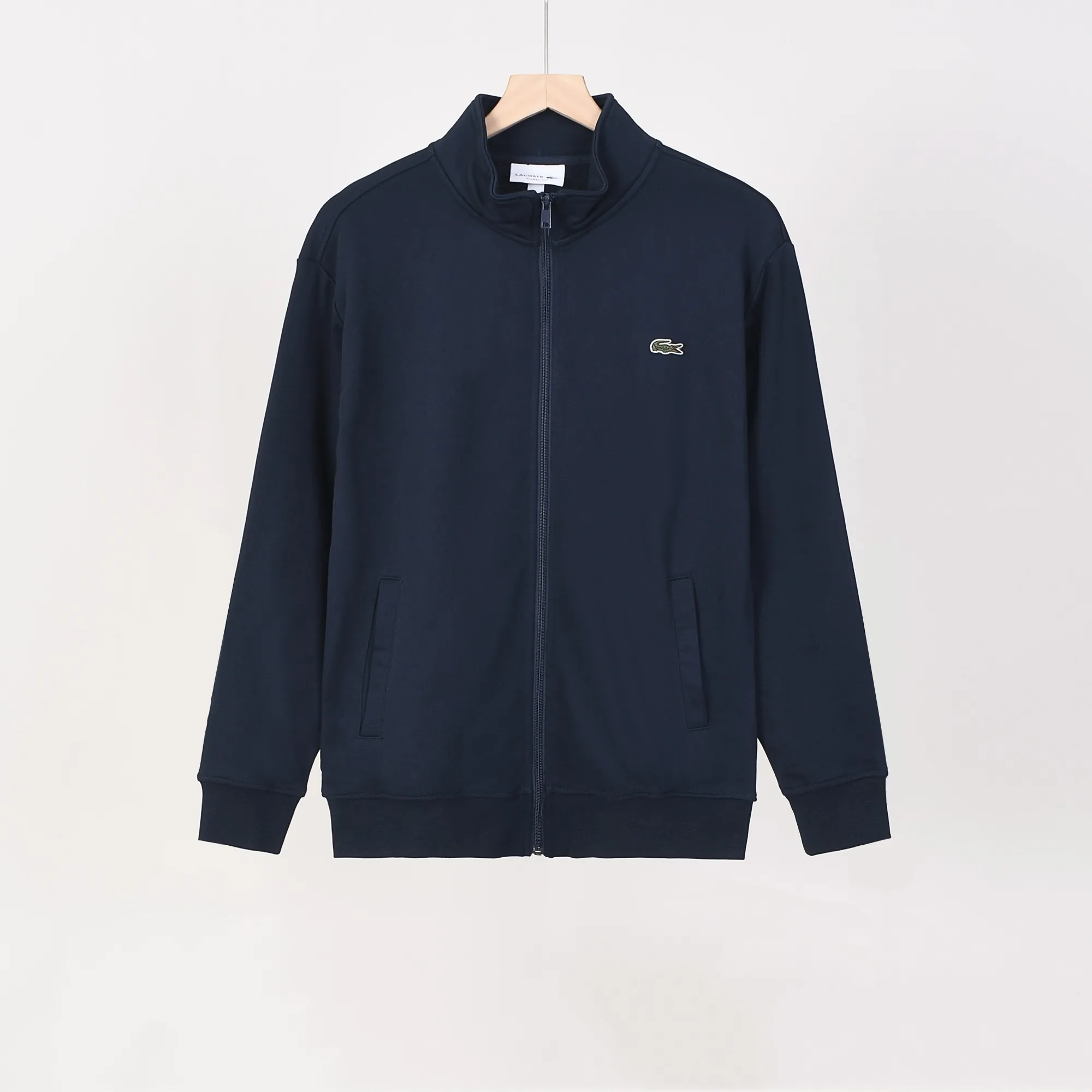 P220 800# crocodile zipper stand collar sweatshirt jacket Color: black gray royal blue Size: M-XXL Fabric: 350g cotton terry